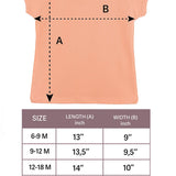 Baby Girls' Basic T-Shirt Short Sleeve Crewneck Tee