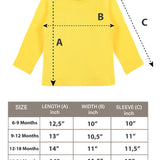 Baby Girls' Basic Long Sleeve Round Neck T-Shirt