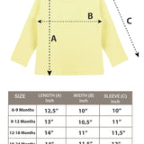 Baby Girls' Basic Long Sleeve Round Neck T-Shirt