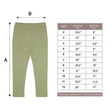 Little Girls Basic Solid Full Length Cotton Soft Legging
