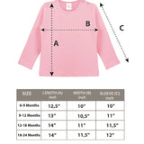 Baby Cotton Long Sleeve Basic Crewneck T-Shirt