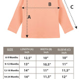 Baby Girls' Basic Long Sleeve Round Neck T-Shirt