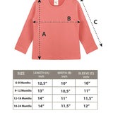 Baby Cotton Long Sleeve Basic Crewneck T-Shirt