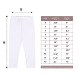 Girls' Basic Solid Full Length Cotton Soft Leggings