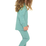 Girls' Basic Solid Full Length Cotton Soft Leggings