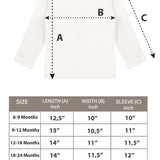 Baby Girls' Basic Long Sleeve Round Neck T-Shirt