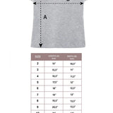 Girls' Basic Short Puff Sleeve Round Neck Cotton T-Shirt