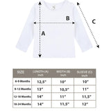 Baby Cotton Long Sleeve Basic Crewneck T-Shirt