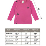 Baby Cotton Long Sleeve Basic Crewneck T-Shirt