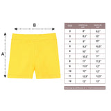 Girls' Basic Solid Soft Dance Short for Gymnastics or Under Skirts