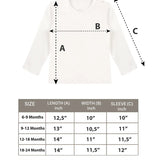 Baby Cotton Long Sleeve Basic Crewneck T-Shirt