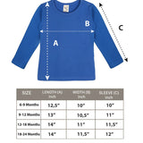 Baby Cotton Long Sleeve Basic Crewneck T-Shirt