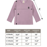 Baby Cotton Long Sleeve Basic Crewneck T-Shirt