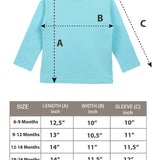 Baby Girls' Basic Long Sleeve Round Neck T-Shirt