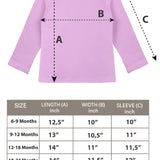 Baby Girls' Basic Long Sleeve Round Neck T-Shirt