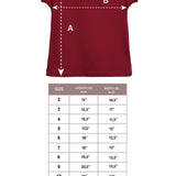 Girls' Basic Short Puff Sleeve Round Neck Cotton T-Shirt