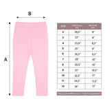 Little Girls Basic Solid Full Length Cotton Soft Legging