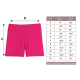Girls' Basic Solid Soft Dance Short for Gymnastics or Under Skirts