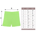 Girls' Basic Solid Soft Dance Short for Gymnastics or Under Skirts