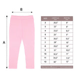 Girls' Basic Solid Full Length Cotton Soft Leggings