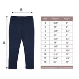 Little Girls Basic Solid Full Length Cotton Soft Legging