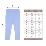 Little Girls Basic Solid Full Length Cotton Soft Legging