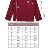 Girls' Basic Mock Turtleneck Long Sleeve Cotton Solid T-Shirt