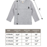 Baby Cotton Long Sleeve Basic Crewneck T-Shirt