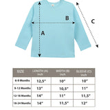 Baby Cotton Long Sleeve Basic Crewneck T-Shirt