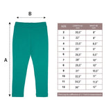 Little Girls Basic Solid Full Length Cotton Soft Legging
