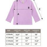 Baby Cotton Long Sleeve Basic Crewneck T-Shirt
