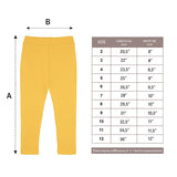 Little Girls Basic Solid Full Length Cotton Soft Legging