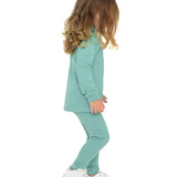 Little Girls Basic Solid Full Length Cotton Soft Legging