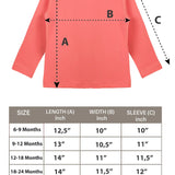 Baby Girls' Basic Long Sleeve Round Neck T-Shirt