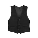 Boys 5-Piece Slim Fit Textured Formal Suit Set