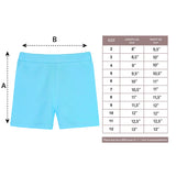 Girls' Basic Solid Soft Dance Short for Gymnastics or Under Skirts