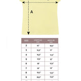 Girls' Basic Short Puff Sleeve Round Neck Cotton T-Shirt