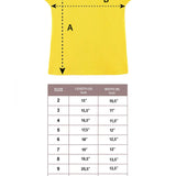 Girls' Basic Short Puff Sleeve Round Neck Cotton T-Shirt