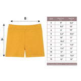 Girls' Basic Solid Soft Dance Short for Gymnastics or Under Skirts