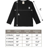 Baby Cotton Long Sleeve Basic Crewneck T-Shirt