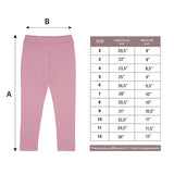 Little Girls Basic Solid Full Length Cotton Soft Legging