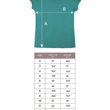 Girls' Basic Cotton T-Shirt Short Puff Sleeve Crewneck / Toddler