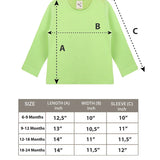 Baby Cotton Long Sleeve Basic Crewneck T-Shirt