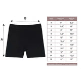 Girls' Basic Solid Soft Dance Short for Gymnastics or Under Skirts