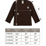 Baby Cotton Long Sleeve Basic Crewneck T-Shirt