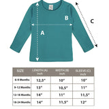 Baby Cotton Long Sleeve Basic Crewneck T-Shirt