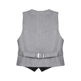 Boys Formal Suit 4 Piece Vest, Pants and Tie Dresswear Suit Set