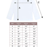 Girls' Basic Long Sleeve Turtleneck Cotton T-Shirt