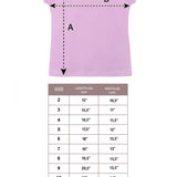 Girls' Basic Short Puff Sleeve Round Neck Cotton T-Shirt