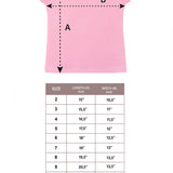 Girls' Basic Short Puff Sleeve Round Neck Cotton T-Shirt